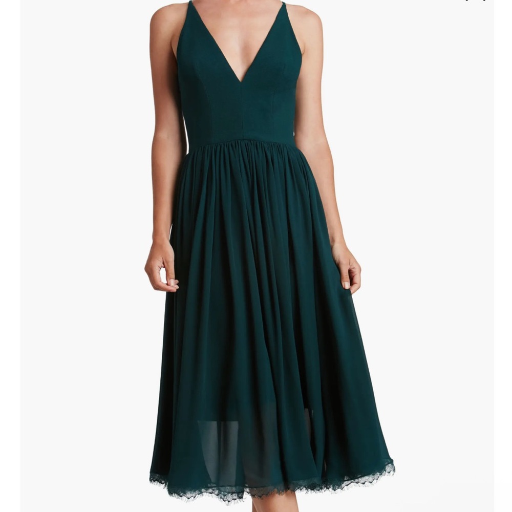 NWT Alicia Fit & Flare Midi Dress Pine size: M